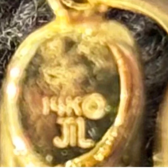 14k Yellow Gold Swirl Hoop Wave Twist Hollow Earrings 1  1/2 In - Picture 6 of 11